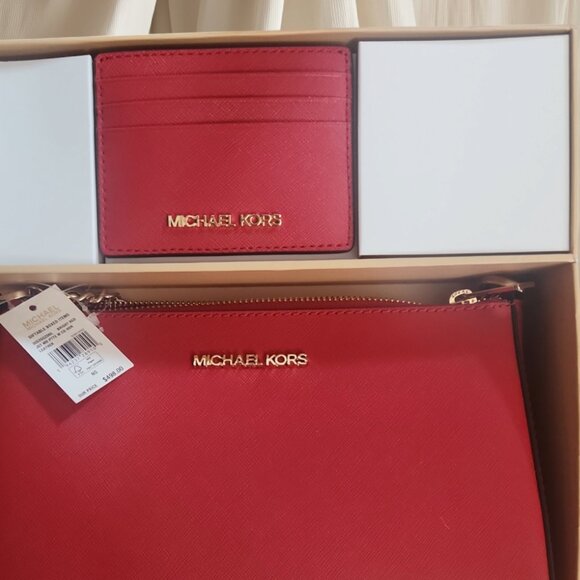 Michael Kors NWT Giftable Boxed Items Crossbody plus Card Wallet Comes in a box - Picture 9 of 11